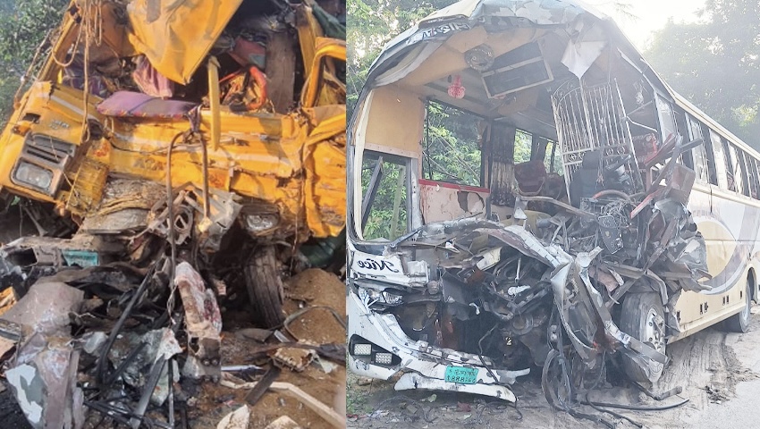 নাটোরে বাস-ট্রাক সংঘর্ষে নিহত ১৪, দশজনের পরিচয় শনাক্ত