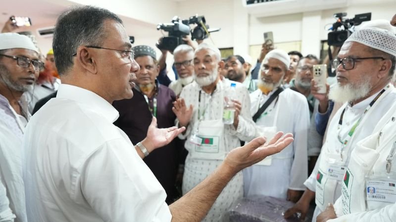 আজ হজের প্রথম ফ্লাইট উদ্বোধন করলেন প্রধানমন্ত্রী তারেক রহমান